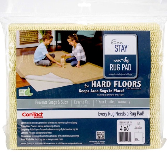 NWT Vantage Industries Eco-grip Non-slip Rug Pad (4' x 6') - Natural - Picture 2 of 3
